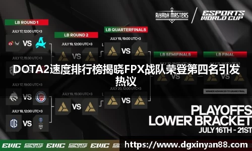 DOTA2速度排行榜揭晓FPX战队荣登第四名引发热议